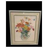 ARTHUR CADDY FLORAL WATERCOLOR STILL LIFE