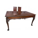 SOLID MAHOGANY ALL CARVED CHIPPENDALE DINING ROOM
