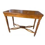 19TH CENT. WALNUT FLIP TOP GAME TABLE