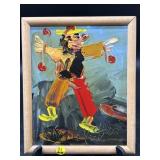 MORRIS KATZ ORIGINAL OIL PAINTING DANCING CLOWN
