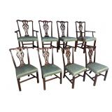 8 ETHAN ALLEN SOLID MAHOGANY STRAIGHT LEG