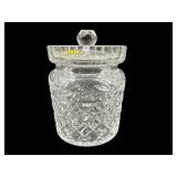 LARGE WATERFORD CRYSTAL GLANDORE BISCUIT BARREL