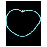 DESIGNER NICKY BUTLER STERLING TURQUOISE NECKLACE;
