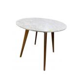 ROUND MARBLE TOP CONTEMPORARY TABLE