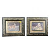 2 FRAMED EXOTIC ANIMAL PRINTS