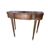 19TH CENTURY MAHOGANY SHERATON FLIPTOP GAME TABLE