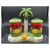 NAUTICAL JAMAICA CERAMIC SALT & PEPPER SET