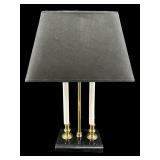 BRASS MARBLE BASE LAMP