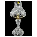 WATERFORD CRYSTAL 2 PIECE HURRICANE ELECTRIC LAMP