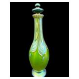 LUNDBERG ART GLASS 1999 PERFUME BOTTLE WITH