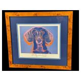 ANDY WARHOL PORTRAIT OF MAURICE DACHSHUND FRAMED
