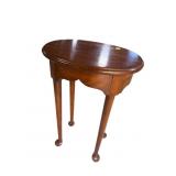 SOLID CHERRY QUEEN ANNE WINE TASTING TABLE