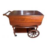 HARDEN SOLID CHERRY DROPSIDE TEACART