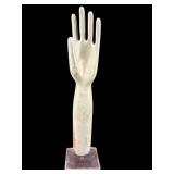 WOOD CARVED HAND SCULPTURE