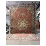 18 FT 2 IN X 11 FT 8 IN 100% KASHMIR SILK