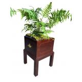 HEYGIL IMPORTS MAHOGANY PLANTER
