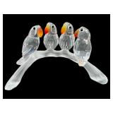 SWAROVSKI CRYSTAL BABY LOVEBIRDS FIGURINE