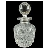 CUT CRYSTAL PERFUME BOTTLE WITH STOPPER