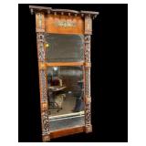 19TH CENTURY FEDERAL MAHOGANY MIRROR