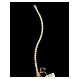 14K YELLOW GOLD 12 CT. DIAMOND TENNIS BRACELET