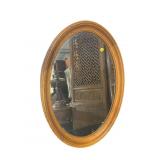 OVAL OAK MIRROR
