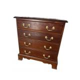 SOLID MAHOGANY 4 DRAWER BACHELORS CHEST