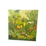 HENRI ROUSSEAU MONUMENTAL JUNGLE OIL ON CANVAS