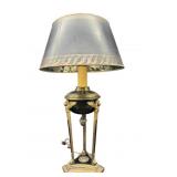 1972 CHAPMAN EMPIRE STYLE BRASS TABLE LAMP
