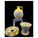 3 PC LOT OF MINIATURE NC POTTERY