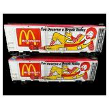 LGB BY LEHMANN LOT OF 2 MCDONALDS TRAIN CARS