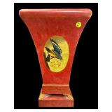 COMPOSITE SQUARE DECORATIVE PLANTER WITH BIRDS