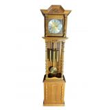 OAK GERMAN TALL CASE CLOCK