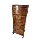 EWE WOOD 6 DRAWER BOWFRONT LINGERIE CHEST