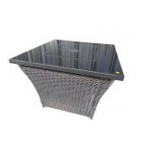 OUTDOOR WICKER PROPANE FIREPIT