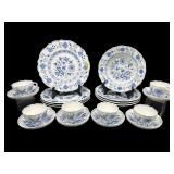 20 PCS MEISSEN BLUE ONION PORCELAIN CHINA