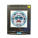 FRAMED MOON ART PRINT BY SALISH ARTIST JOE WILSON