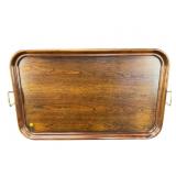 LARGE CHERRY WOODEN TRAY