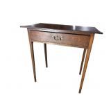 18TH. CENT OAK 1 DRAWER TABLE