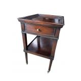 MILLING ROAD BY BAKER MAHOGANY 1 DRAWER TABLE