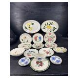 29 PIECES MISC PATTERNS BLUE RIDGE CHINA