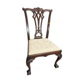 SOLID MAHOGANY CHIPPENDALE CHAIR