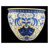 MEDITERRANEAN STYLE CERAMIC FISHBOWL PLANTER