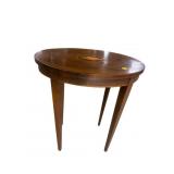BAKER CONCH SHELL INLAID MAHOGANY SIDE TABLE