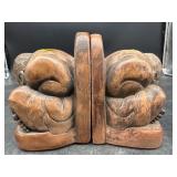 PAIR OF TERRACOTTA FIGURAL BOOKENDS