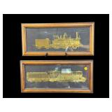 2 FRANKLIN MINT 24KT GOLD ELECTROPLATE STERLING