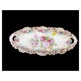ANTIQUE RS PRUSSIA HANDLED SERVING DISH