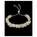 DESIGNER SEVILLA STERLING LINK BRACELET;