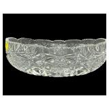 BLOCK CUT CRYSTAL CONSOLE BOWL