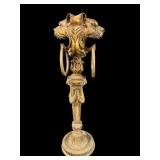 TALL GOLD GUILD RESIN DOUBLE LION HEAD & RINGS