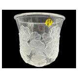 CRISTALLO DI CENSO CC FLORAL FOOTED CRYSTAL VASE